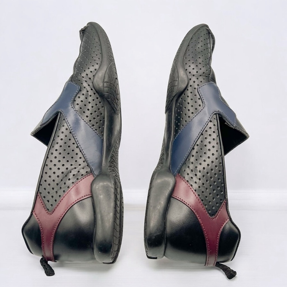 Prada Black Leather Slip-On Loafers - Picture 6 of 9